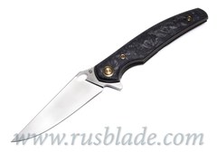 Cheburkov Raven M390 Titanium CF Folding Knife 