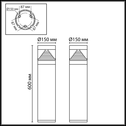 Ландшафтный светодиодный светильник Odeon Light Hulk 7140/20GL