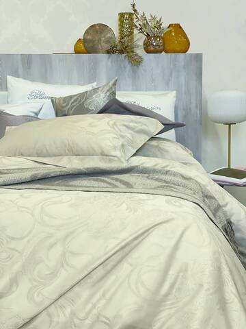 Постельное белье 2 спальное евро макси Blumarine Laperla Sahara светло-бежевое