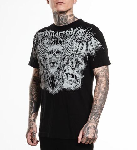 Affliction | Футболка мужская Horror Swarm Tee A27436 слева