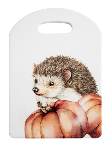 Подставка под горячее с пробкой Ёж Autumn forest, 24*17 см - Белый - купить