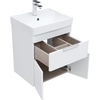Aquanet Ирис New 312421 Тумба с раковиной, цвет: белый