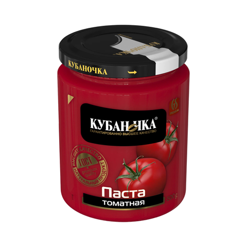 Томатная паста Кубаночка сткл.500гр