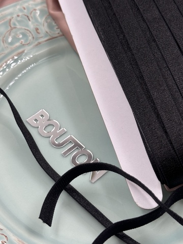 Резинка бельевая для бретелей черная