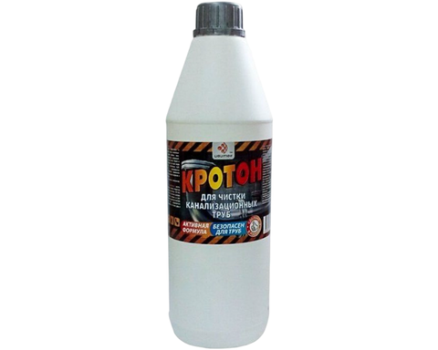 Средство для очистки канализационных труб КРОТОН 1л