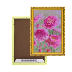 
          Алмазная мозаика Alingar, на подрамнике, с полным заполнением, (глянц), 20х30 см, 20 цветов, "Розовые анемоны"