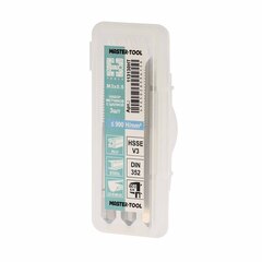 Метчик М 3,0х0,5 (Комплект 3шт, с цапфой) DIN352 HSSEV3 6h 40мм a=2,7 H-Tools 113130HT