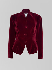 Жакет LIZA 4444 замшевый приталенный на пуговицах