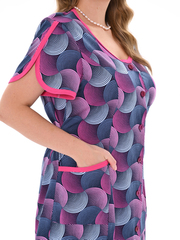 1351В Халат на пуговицах