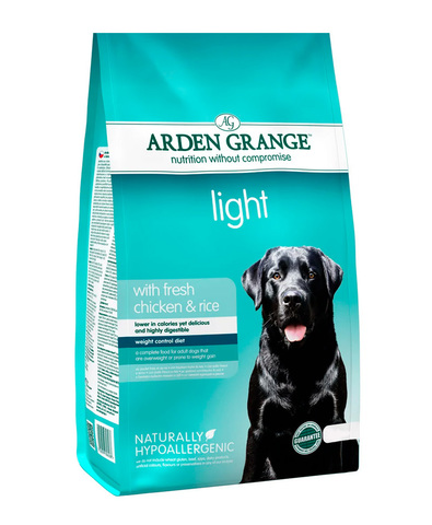 Arden Grange Adult Light сухой корм для собак склонных к полноте (с курицей и рисом)  2 кг