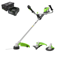Триммер Greenworks TB201HK5 82V (46 см) аккумуляторный, с АКБ 5 А/ч и ЗУ