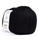 Пряжа Gazzal Baby Wool 803 черный