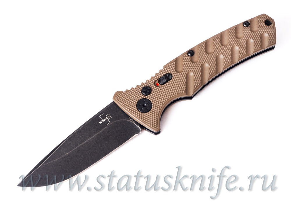 Нож Boker 01BO424 Plus Strike Drop point AUS8 Coyote Aluminium