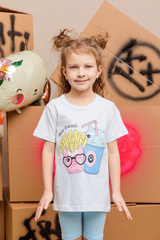 013_БК25 Футболка кор.рукав д/д, белый