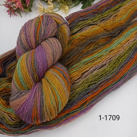 Дундага 6/1 шерсть секционного окрашивания 01-1709 420м/100гр