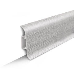 Плинтус ПВХ Идеал Классик 432 Дуб платиновый 2200х85х22 мм