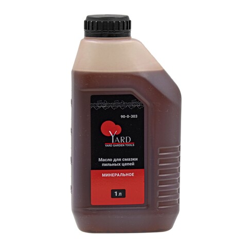 90-0-303 Масло для смазки пильных цепей, минеральное, 1 л, канистра Yard