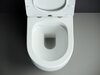 Ceramica Nova Mia CN1801 Напольный пристенный унитаз с бачком с ультра тонким сидением с функцией плавного закрытия, цвет: белый