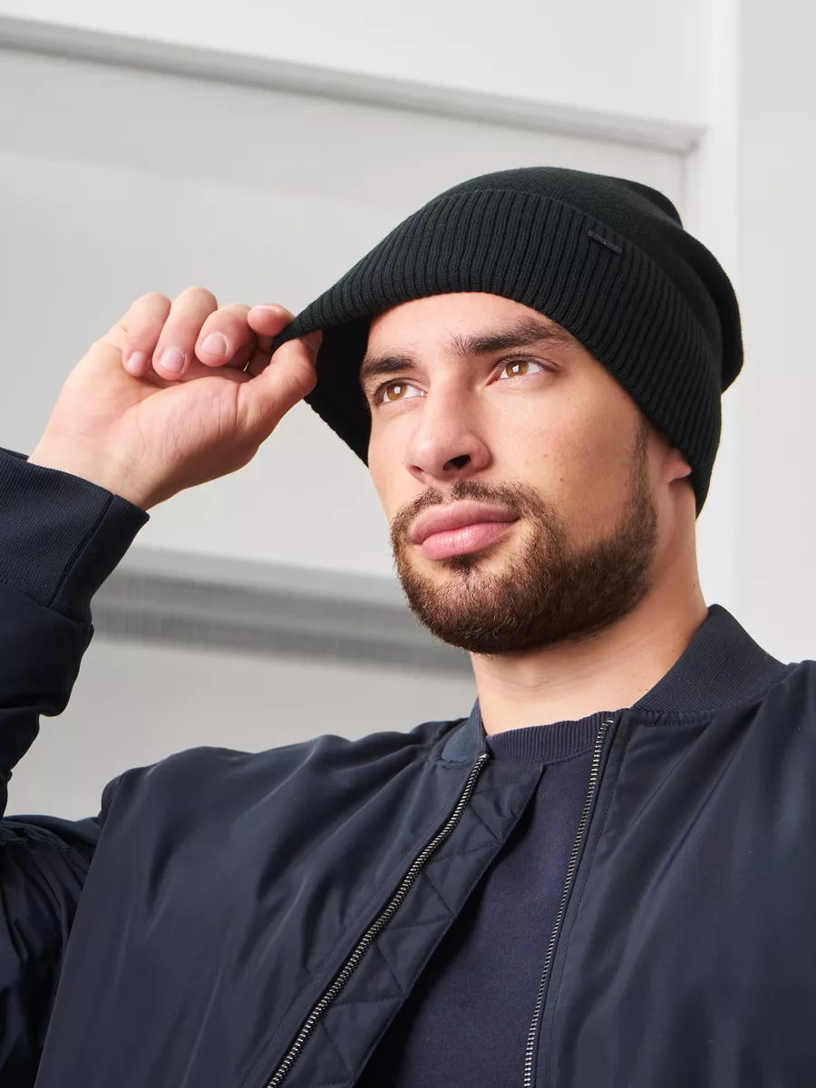 Шапка бини зимняя весенняя с флисом