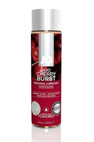 Лубрикант на водной основе с ароматом вишни JO Flavored Cherry Burst - 120 мл.