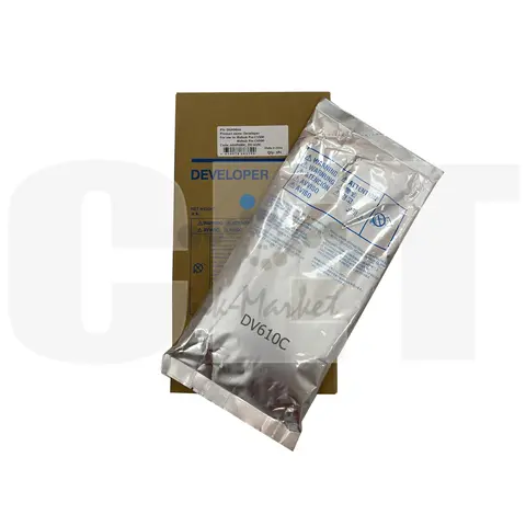 Девелопер DV-610C для KONICA MINOLTA Bizhub PRO C5500/C5501/C6000 (CET) Cyan, 1100г, DGP0664