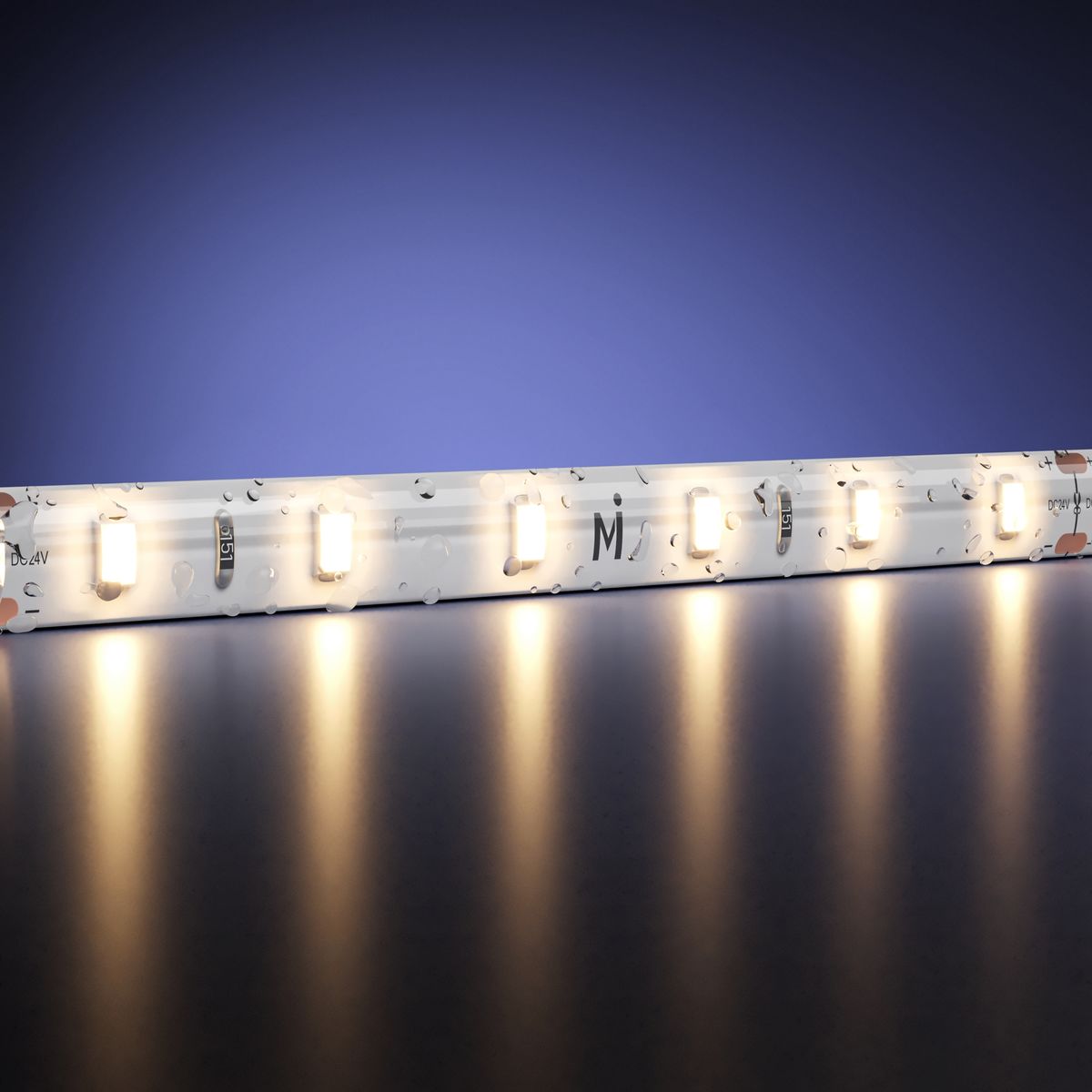 Светодиодная влагозащищенная лента Maytoni 7,2W/m 60LED/m 2835SMD теплый белый 5M 201027