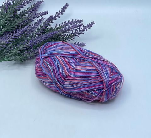 Stock Arcobaleno 300-500м/100 гр. 75% Меринос 25%Полиамид , Мультиколор, 40836