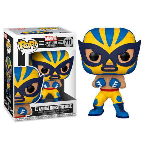 Funko POP! Marvel. Lucha Libre: El Animal Indestructible Wolverine (711)