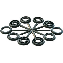 Кордщетка для точил ПРАКТИКА 200 мм мягкая, переходники 1/2