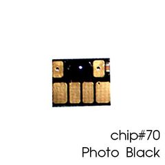 Чип фото чёрный для картриджей (ПЗК/ДЗК) HP 70 Photo Black для DesignJet Z2100, Z5200 (одноразовый), независимый