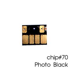 Чип фото чёрный для картриджей (ПЗК/ДЗК) HP 70 Photo Black для DesignJet Z2100, Z5200 (одноразовый), независимый