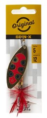 Блесна вращающаяся LUCKY JOHN Spin-X Long №5, 12 г, цвет GX1, арт. LJSL05-GX1