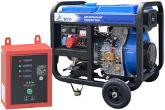 Дизель генератор трехфазный TSS SDG 8000EH3A - [7.5 кВт / 380V] с блоком АВР