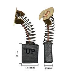 Щетка графитовая UNITED PARTS 6,5х13,5х18мм для MAKITA СВ-153 (181044-0) (10шт)