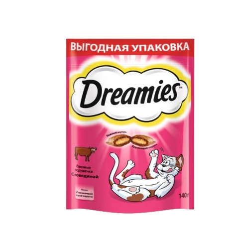 Лакомство DREAMIES Beef д/кошек 140 г м/у Mars РОССИЯ