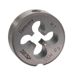 Плашка М 7,0х1,0 DINEN22568 HSS 6g 25х9мм Volkel 27440