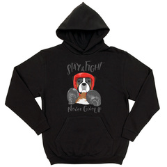 Толстовка "Боксер - никогда не сдавайся"