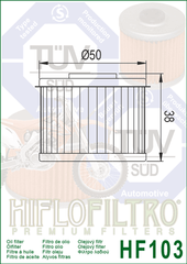 Фильтр масляный Hiflo HF103