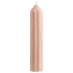 Свеча декоративная Tkano Edge 25.5см бежево-розовая
