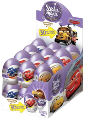 Шоколадное яйцо Disney Тачки Шоки токи