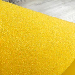 Фоамиран мерцающий Медовый желтый. Толщина 2.0мм. Лист 50х50см.