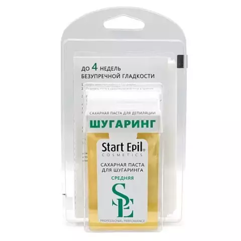 Паста в картридже «СРЕДНЯЯ», 100 г + бумажные полоски Start Epil