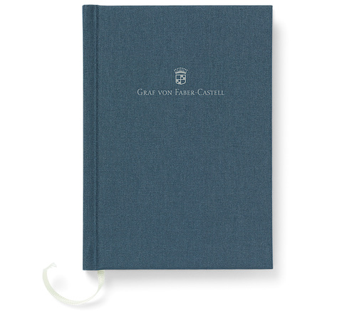 Книжка записная в льняном переплете Graf von Faber-Castell A6 Night Blue