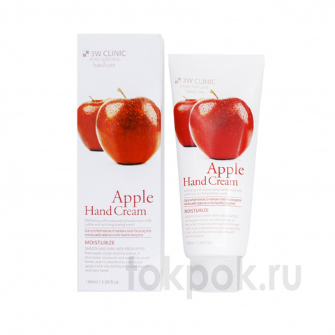 Крем для рук 3W CLINIC Apple Hand Cream, 100 мл