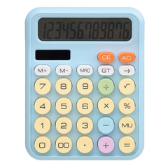 
          Калькулятор настольный DEXIN 12 Bit, двойное питание, голубой, размер 15,7*12*2,5