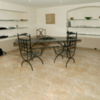 Beige ocher limestone flooring
