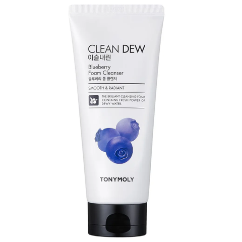 Пенка для умывания с голубикой TONY MOLY Clean Dew Blueberry Foam Cleanser Smooth & Radiant, 180 мл