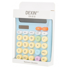 
          Калькулятор настольный DEXIN 12 Bit, двойное питание, голубой, размер 15,7*12*2,5