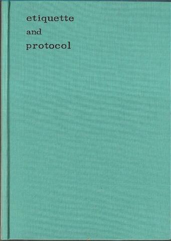 Etiquette and protocol (на японском языке)