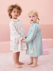 Рубашка ночная для девочки Next N76-507, 2 шт., Голубой, Молочный